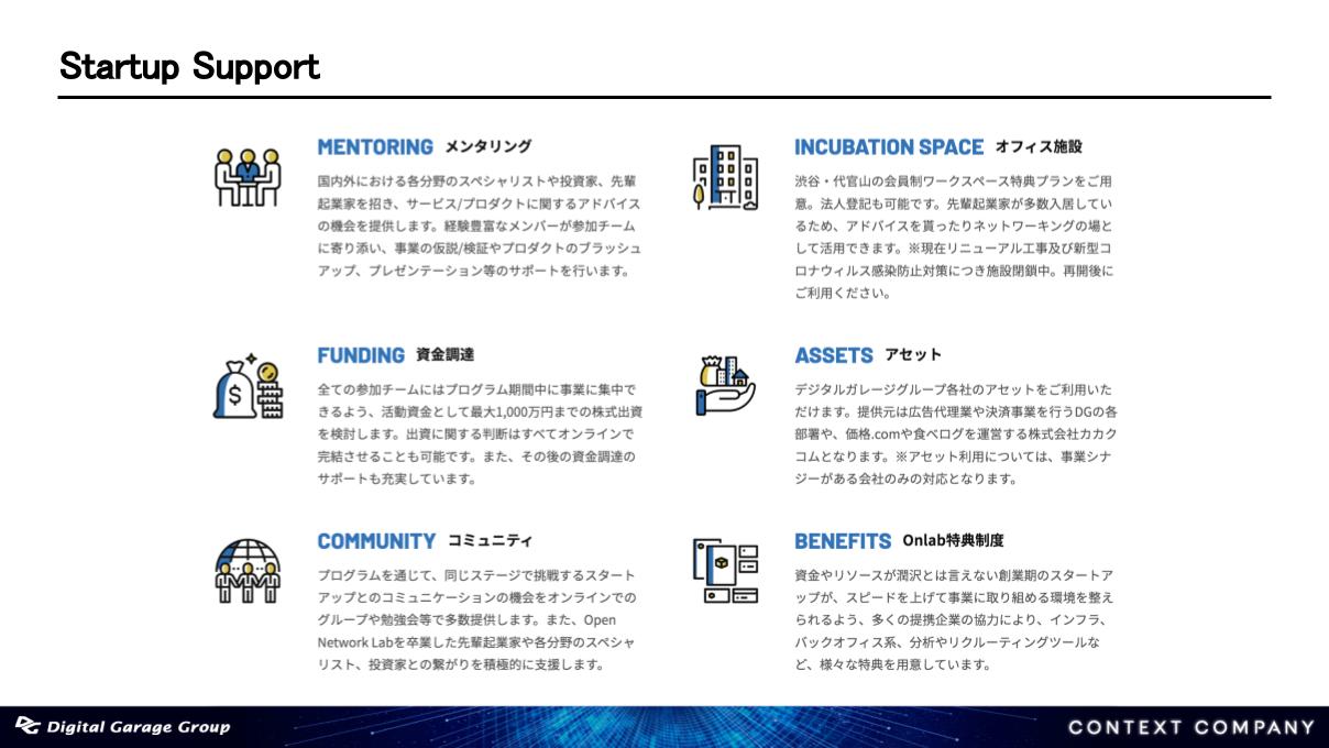 スタートアップサポート