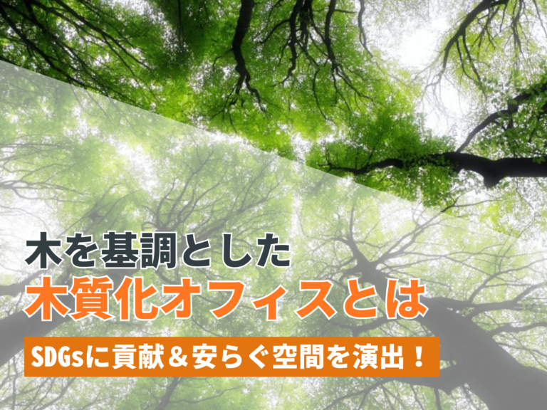 SDGsに貢献＆安らぐ空間を演出！木を基調とした木質化オフィスとは【2024年11月最新】