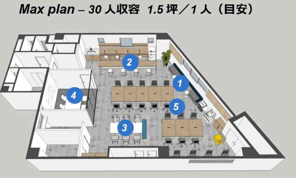 不動前駅徒歩5分！シェアサイクルが利用可能なセットアップオフィスの写真2