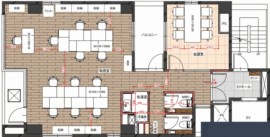 【セットアップ 新富町駅1分】2022年リニューアル済みの什器付きデザイナーズオフィスの写真2