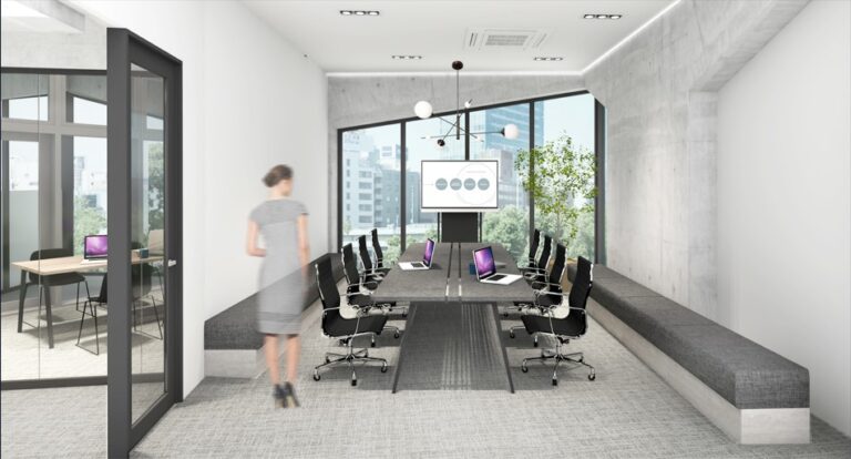 四ツ谷駅徒歩8分のおしゃれな内装と実用的な家具で即稼働可能オフィス