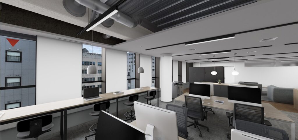 上質かつ温かな迎賓空間が迎える、築地の新たなセットアップオフィスの写真1