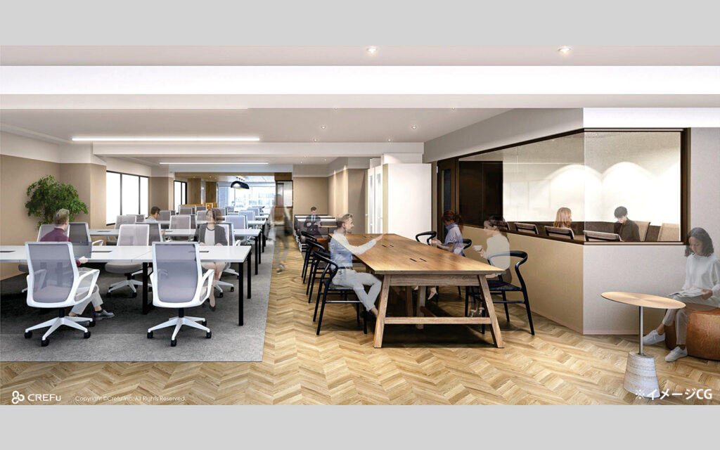 【セットアップ 新宿御苑前駅2分】会議室2室・フォンブース完備＆緑豊かな好環境の写真4