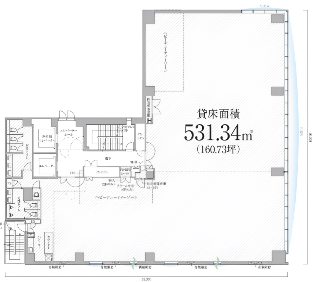 汐留駅から徒歩5分！即日入居可！2種類のレイアウトから選べるセットアップオフィスの写真2