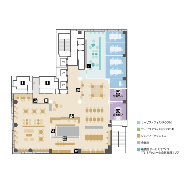 ビジネスエアポート 新橋 7F