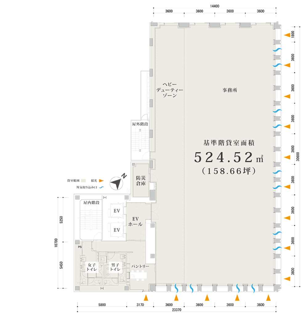 エスゲート（S-GATE）赤坂
オフィスフロア