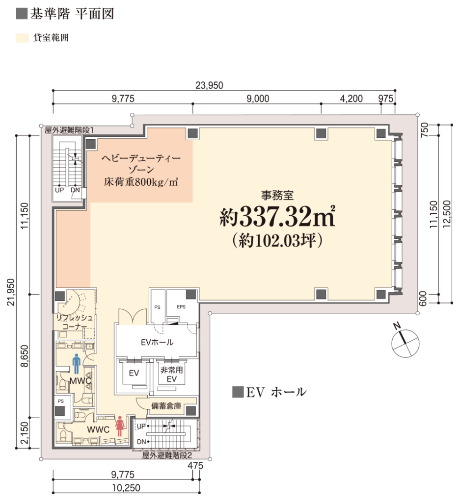 エスゲート（S-GATE）八丁堀
オフィスフロア