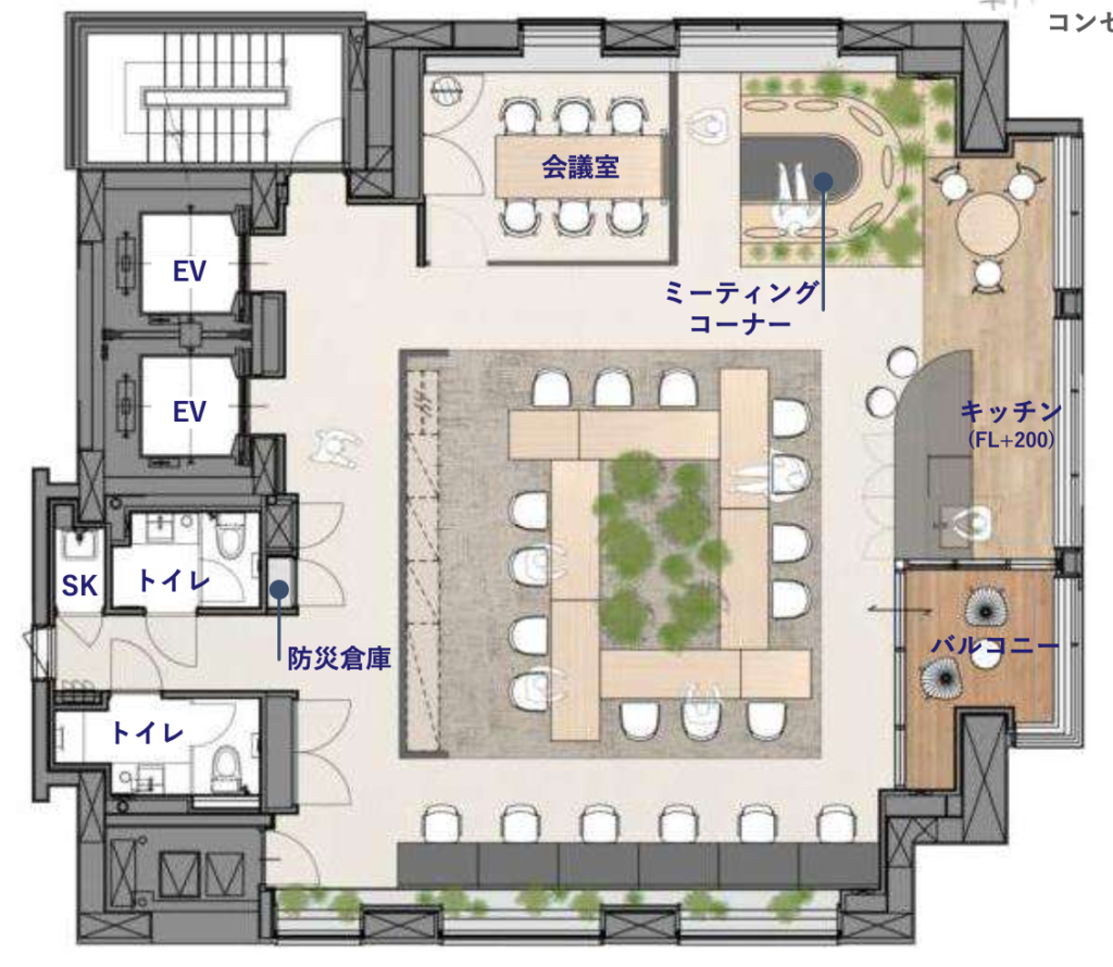 【2025年5月新築】屋上テラスもある共用部充実の駅近セットアップオフィスの写真2