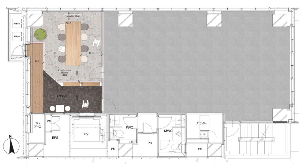 【三田・田町エリア】フリーレント相談可！築浅×セットアップオフィスの写真2