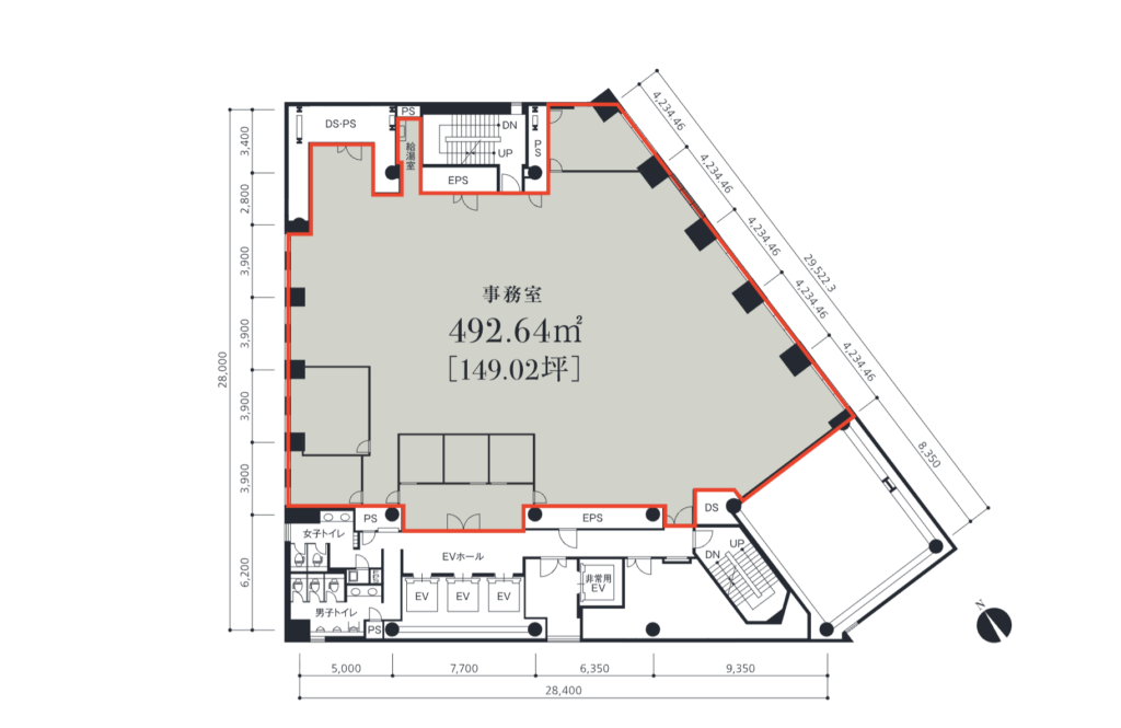 【居抜き 汐留駅】グリーンウォール付き『居抜き』オフィスの写真2