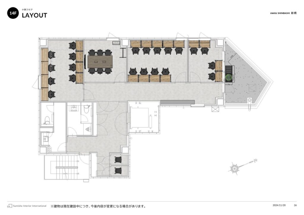 新橋駅1分の最上階スモールオフィスで実現する理想の働き方の写真2