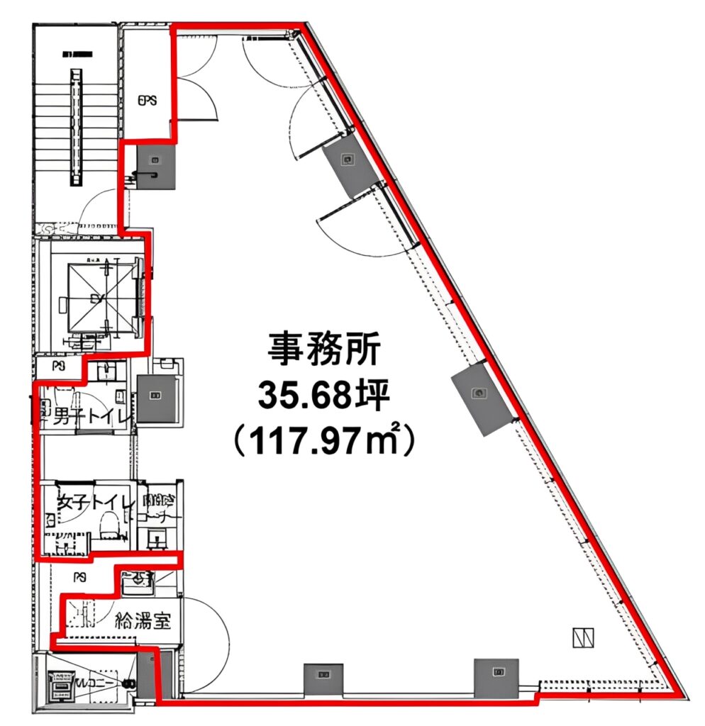 新橋駅徒歩2分！築浅＆上層階セットアップオフィスの写真2