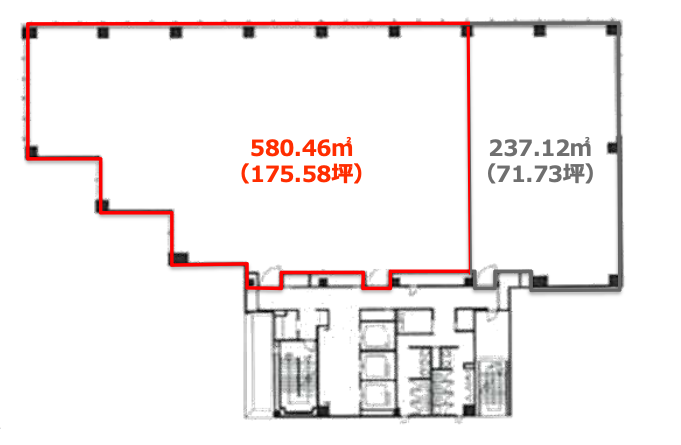代々木駅徒歩9分!大フロア×フルセットアップの大規模オフィスの写真2