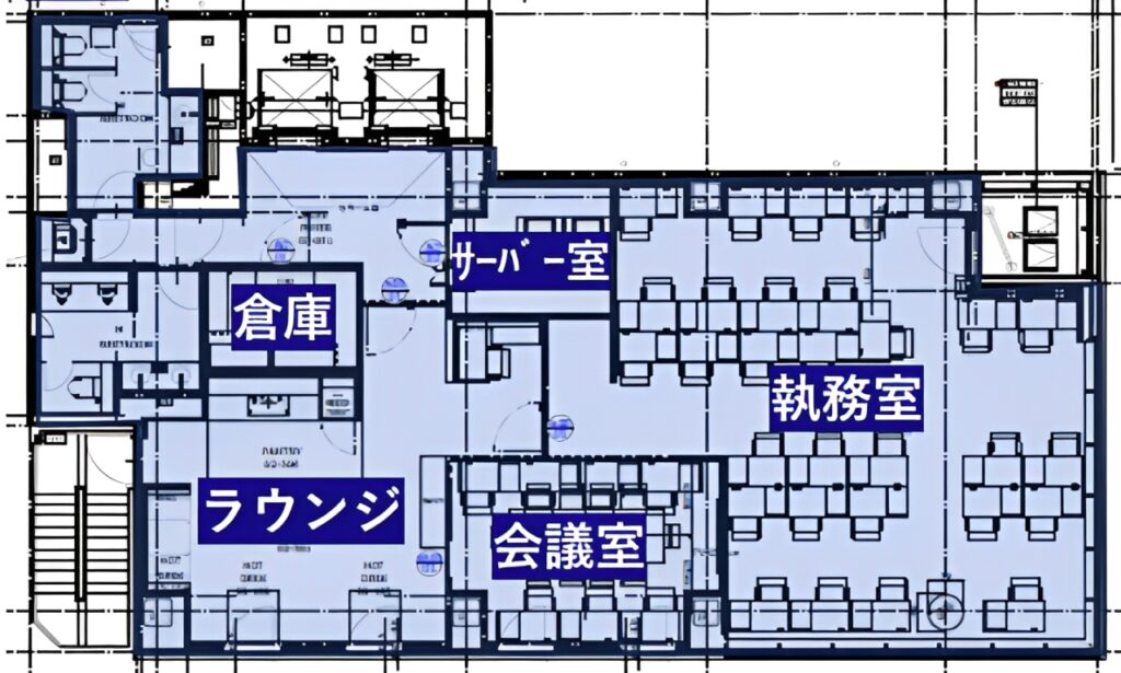 神田駅5分！会議室・ラウンジ完備の内装付き居抜きオフィスの写真2