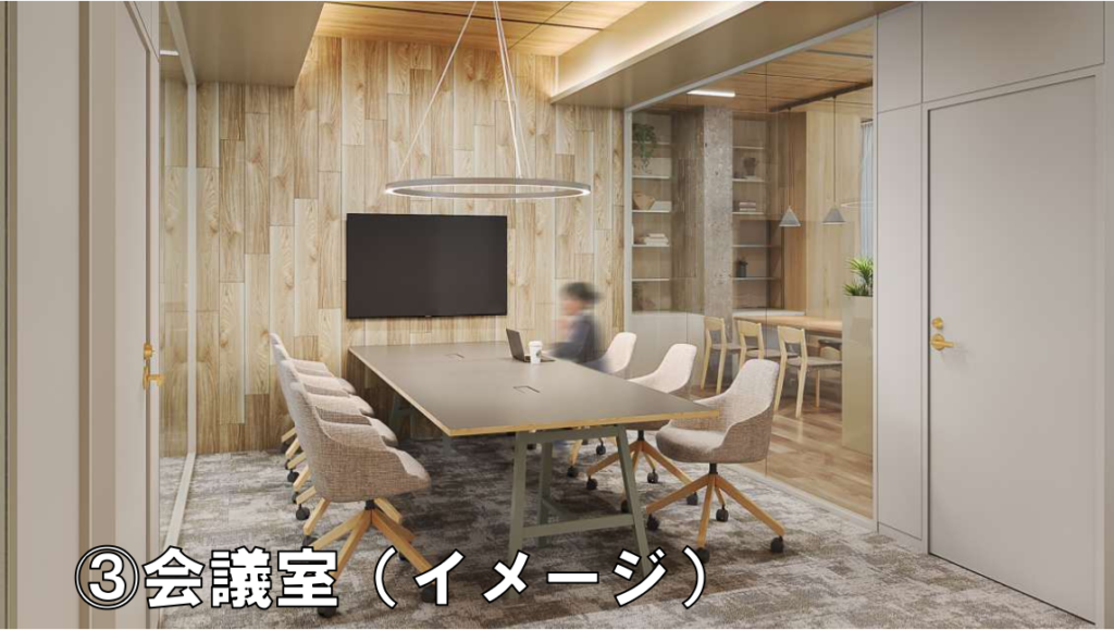 高層階×木質空間！新橋駅近で複数路線利用可＆敷金0円オフィスの写真1