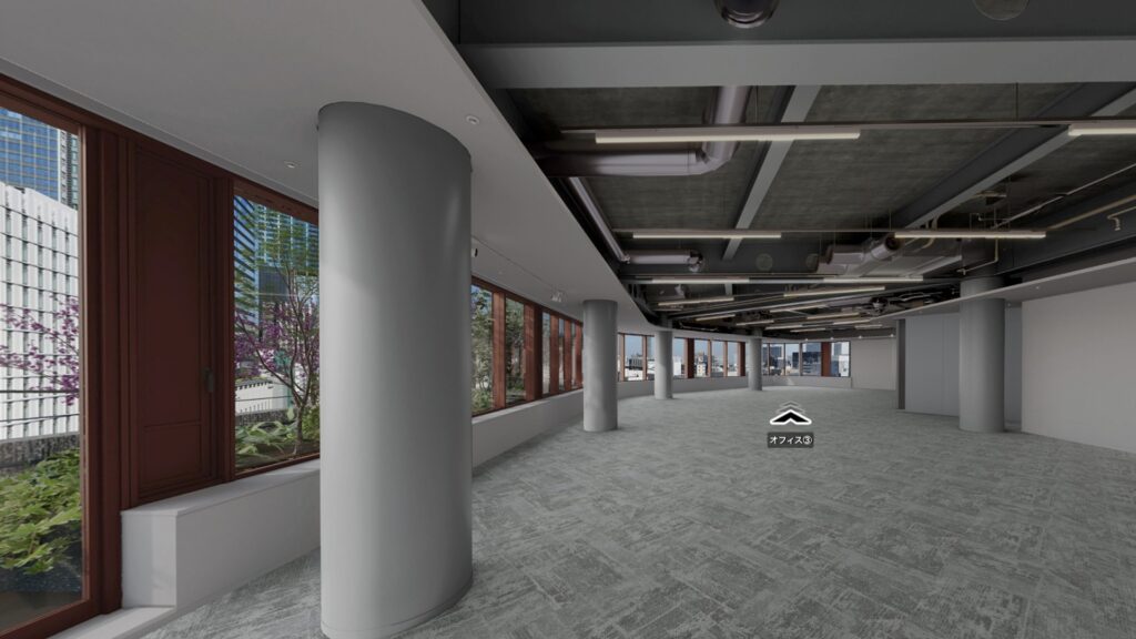 バルコニー付き!東京駅至近の開放的ハーフセットアップオフィスの写真4