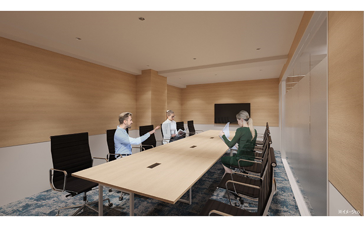 本郷三丁目駅2分!会議室完備&木目調で落ち着きあるオフィスの写真3