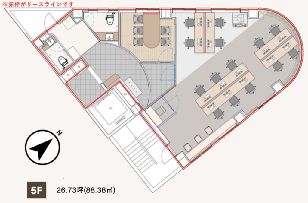【セットアップ 東日本橋駅徒歩1分】上層階・採光良好な什器付オフィスの写真2