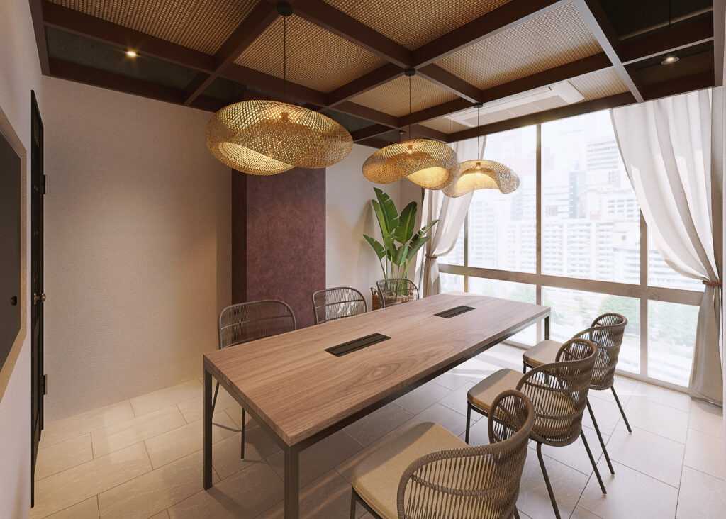 【セットアップ 新宿御苑前駅1分】バリ風リゾートの非日常空間と会議室完備の次世代オフィスの写真4