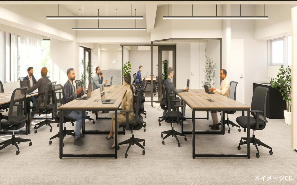 【セットアップ 市ヶ谷駅4分】会議室完備の洗練された内装造作付きオフィスの写真3