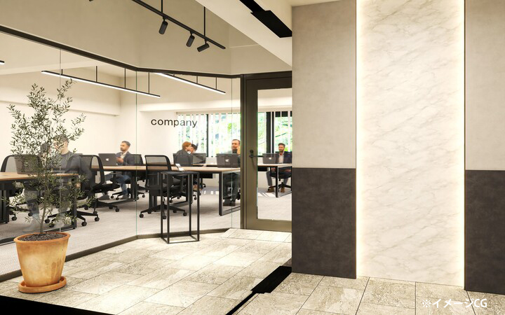 【セットアップ 市ヶ谷駅4分】会議室完備の洗練された内装造作付きオフィス