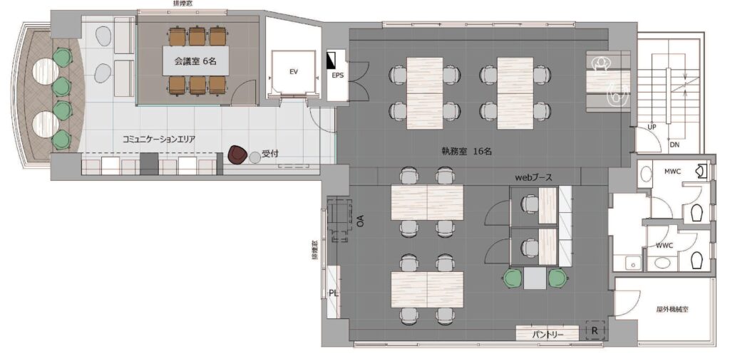 【セットアップ 宝町駅3分】東京駅徒歩圏内の好立地に誕生した洗練の什器付きオフィスの写真2