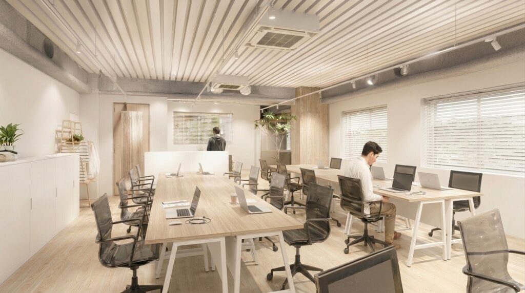 【セットアップ 池尻大橋駅徒歩10分】専用ラウンジやWebブース完備のワンフロアオフィスの写真1