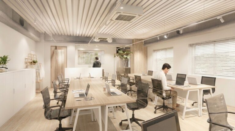 【セットアップ 池尻大橋駅徒歩10分】専用ラウンジやWebブース完備のワンフロアオフィス