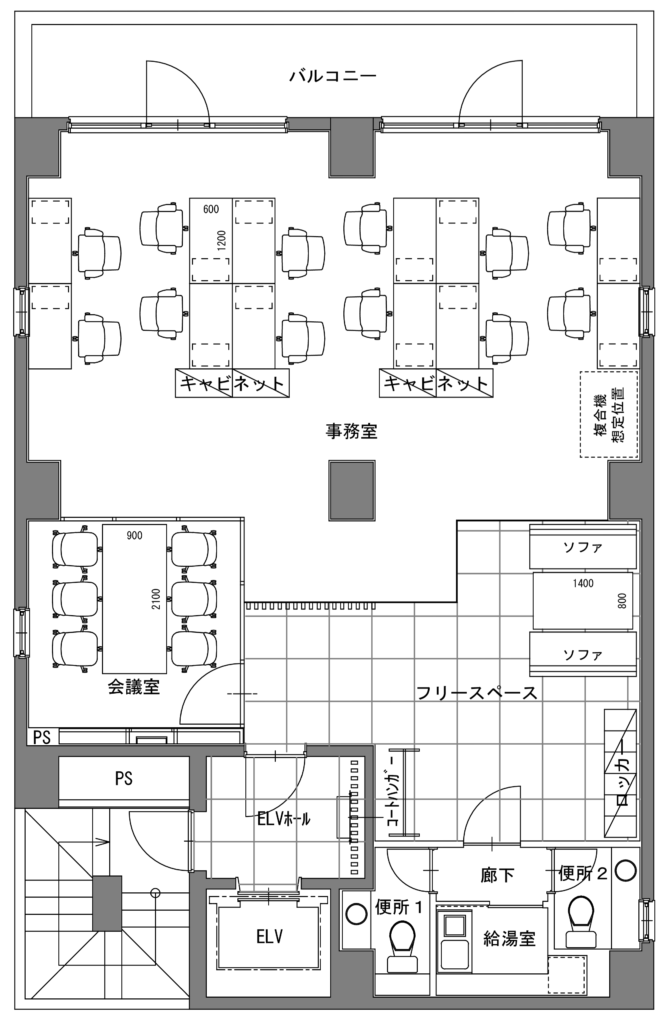 【セットアップ 小川町駅徒歩5分】会議室やフリースペース完備の快適オフィスの写真2