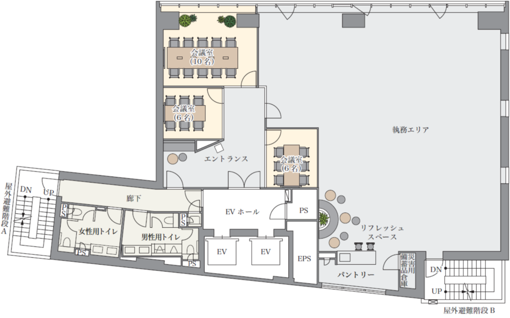 【セットアップ 神保町駅徒歩4分】会議室3室完備の洗練された高品質オフィス空間の写真2