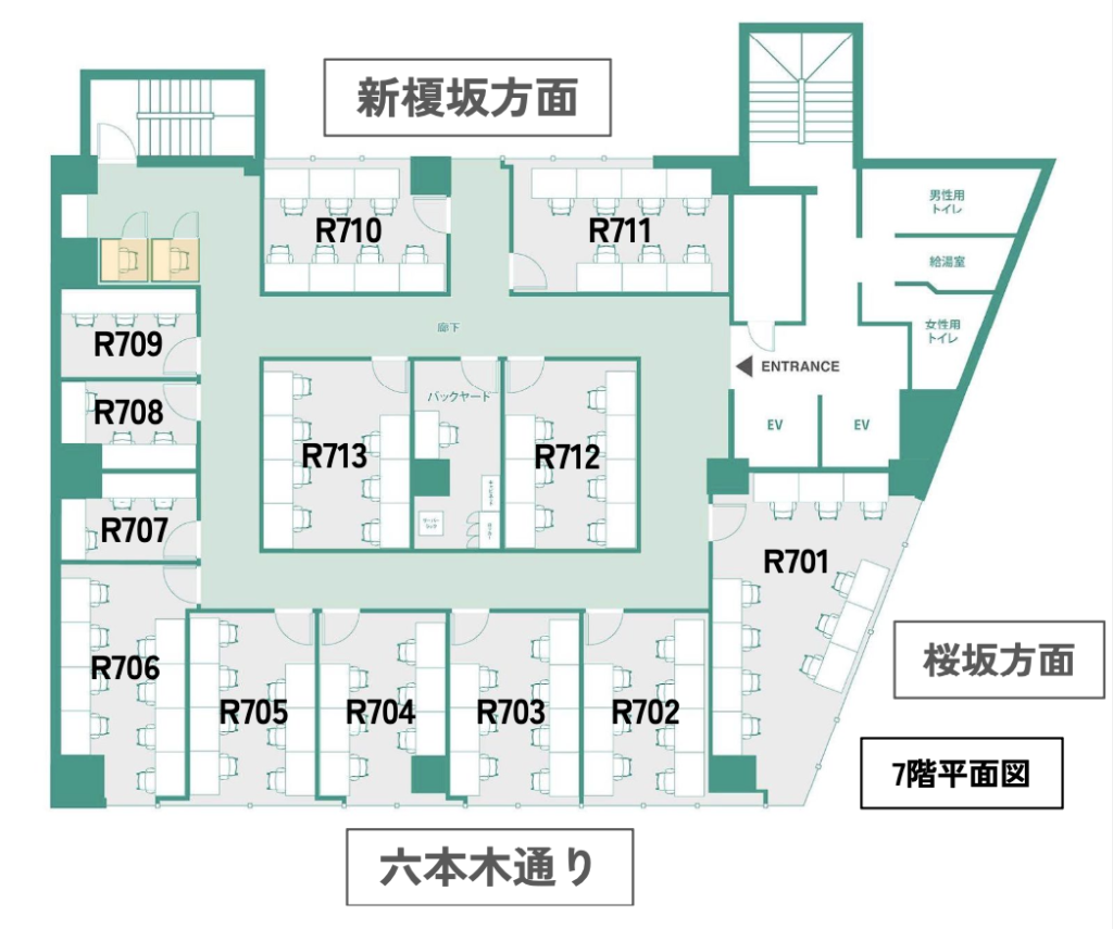 【シェアオフィス 溜池山王駅徒歩1分】共用ラウンジ＆個室ブース完備のオフィスの写真2